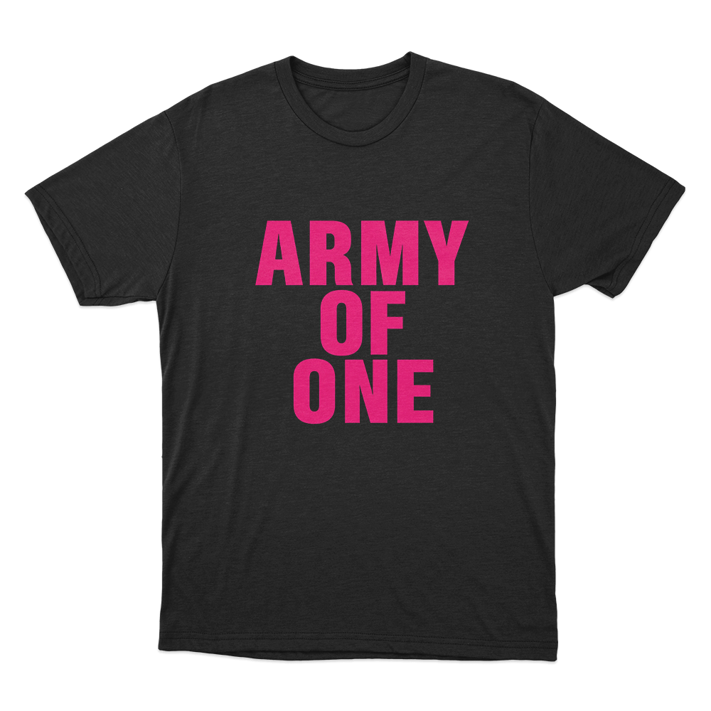 Army Of One Unisex T Shirt Black Army Of One Unisex T Shirt Black 2