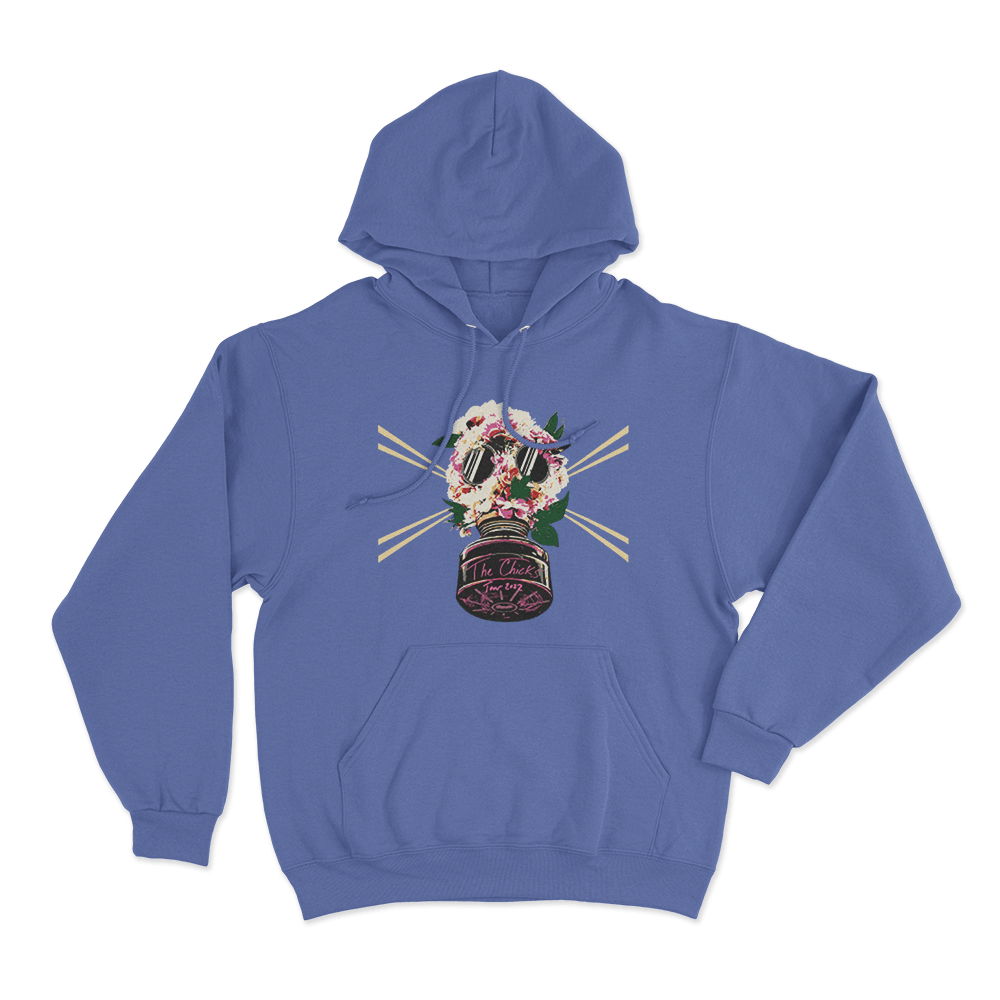 Gasmask Unisex Hoodie Blue Gasmask Unisex Hoodie Blue