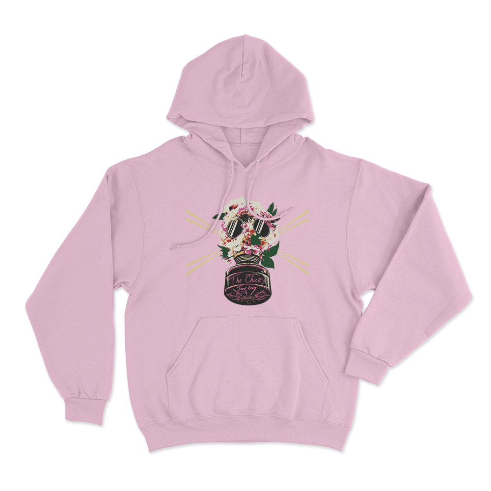 Gasmask Unisex Hoodie Pink Gasmask Unisex Hoodie Pink