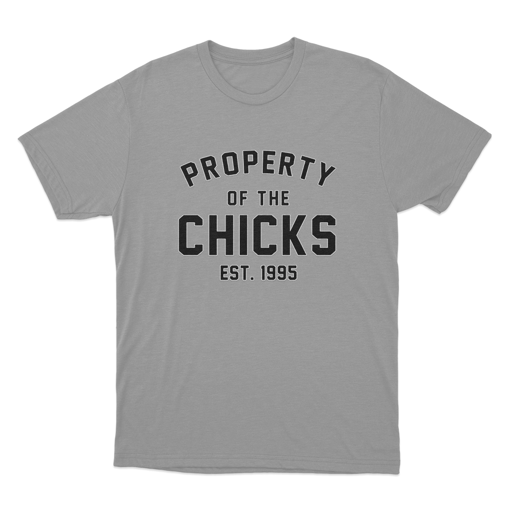 Property Of The Chicks Unisex T Shirt Grey Property Of The Chicks Unisex T Shirt Grey