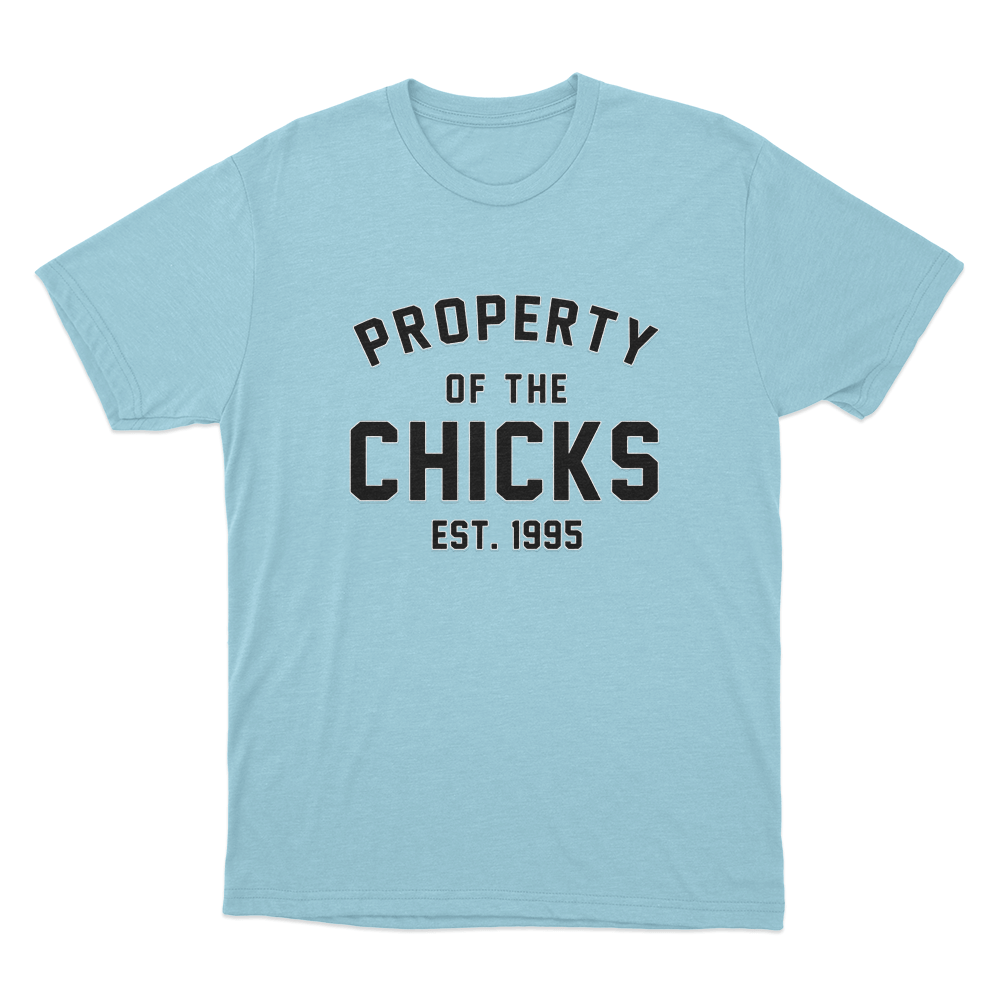 Property Of The Chicks Unisex T Shirt Sky Blue Property Of The Chicks Unisex T Shirt Sky Blue