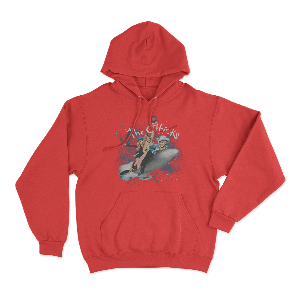 Rocket Unisex Hoodie Red Rocket Unisex Hoodie Red