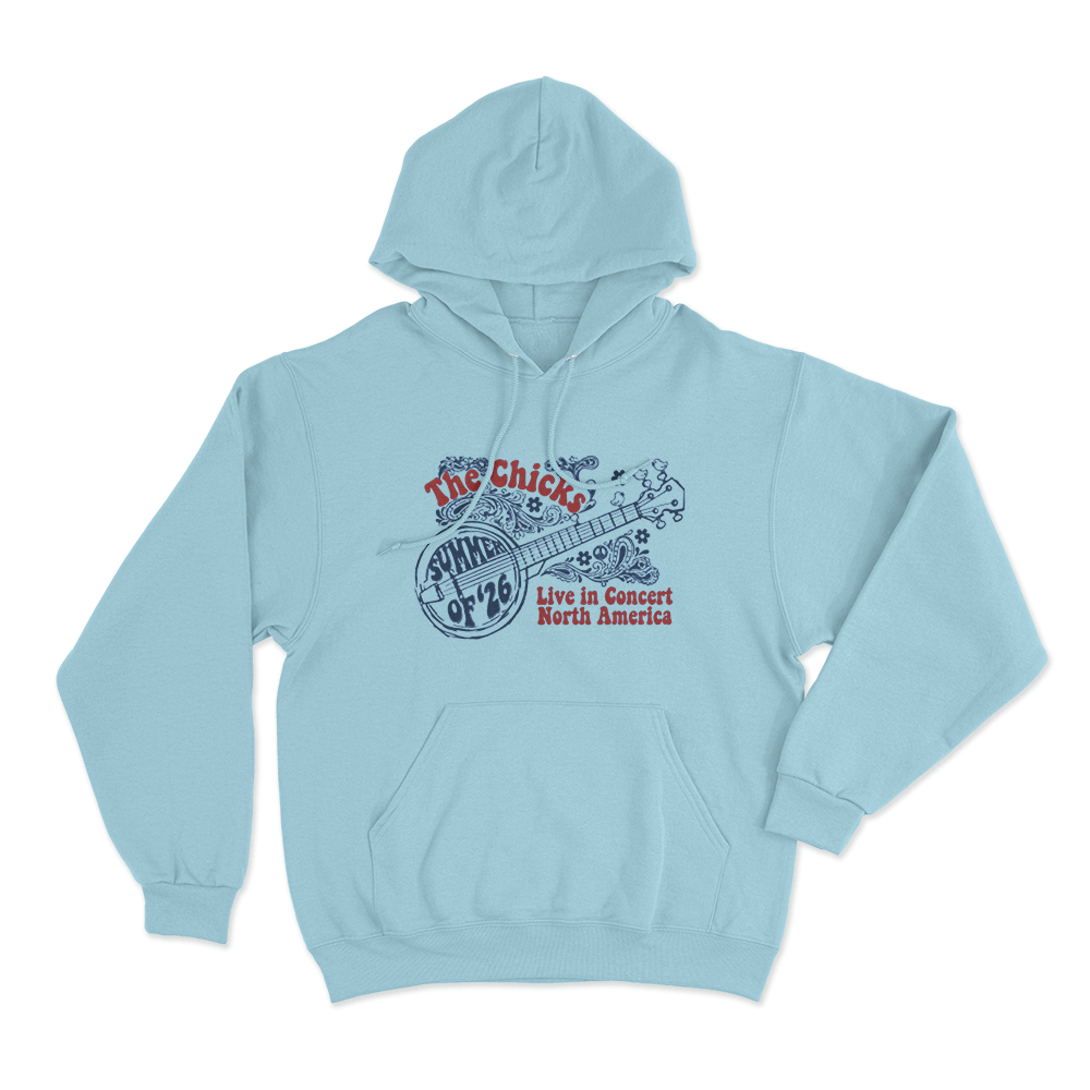The Chicks Summer of '26 Tour Unisex Hoodie Sky Blue The Chicks Summer of 26 Tour Unisex Hoodie Sky Blue