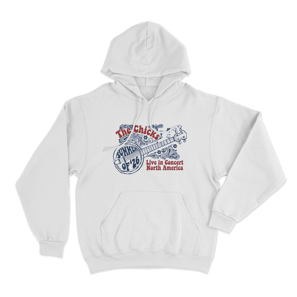 The Chicks Summer of '26 Tour Unisex Hoodie White The Chicks Summer of 26 Tour Unisex Hoodie White