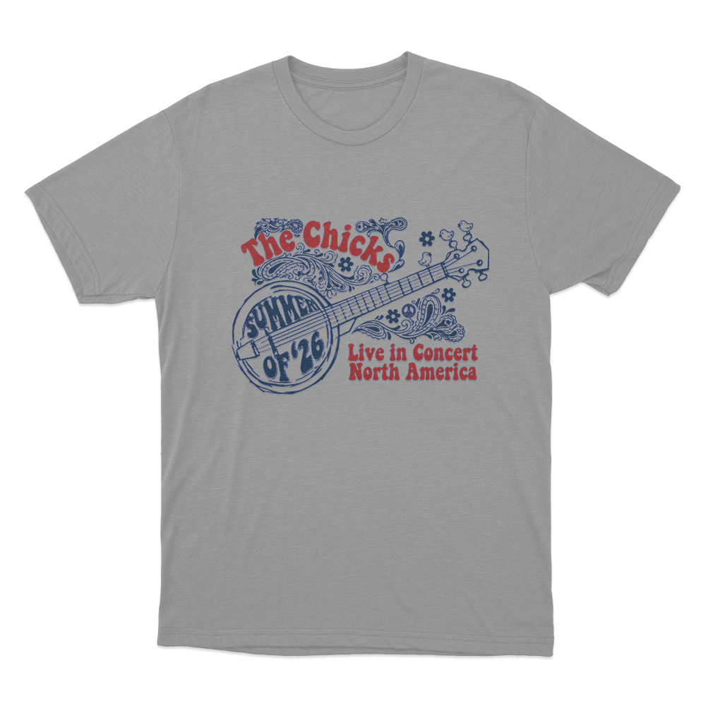 The Chicks Summer of '26 Tour Unisex T Shirt Grey The Chicks Summer of 26 Tour Unisex T Shirt Grey