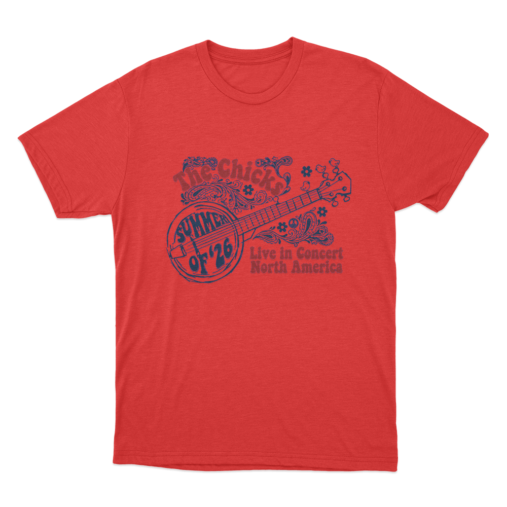 The Chicks Summer of '26 Tour Unisex T Shirt Red The Chicks Summer of 26 Tour Unisex T Shirt Red