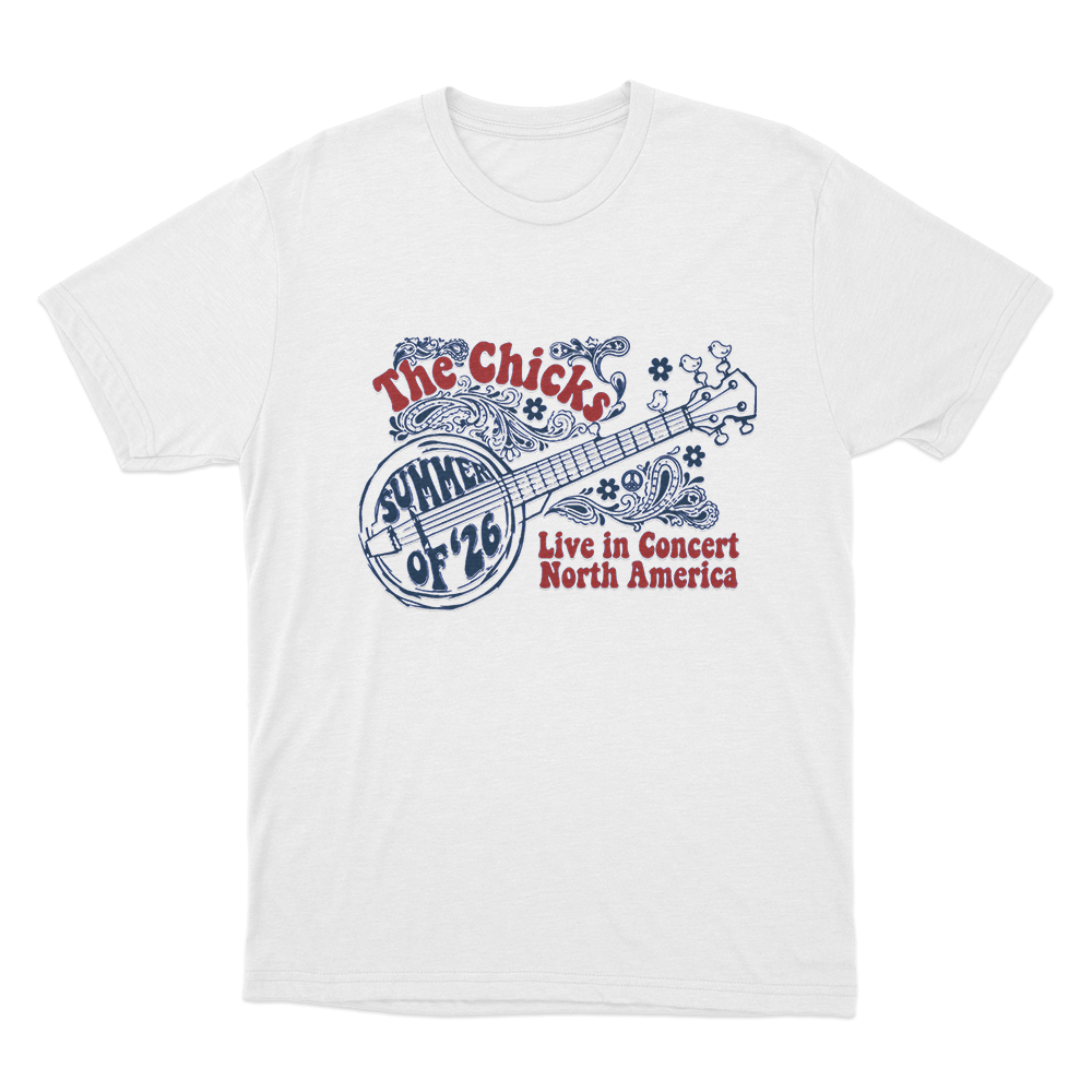 The Chicks Summer of '26 Tour Unisex T Shirt White The Chicks Summer of 26 Tour Unisex T Shirt White