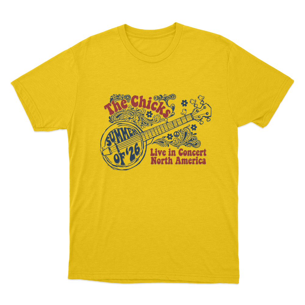 The Chicks Summer of '26 Tour Unisex T Shirt Yellow The Chicks Summer of 26 Tour Unisex T Shirt Yellow