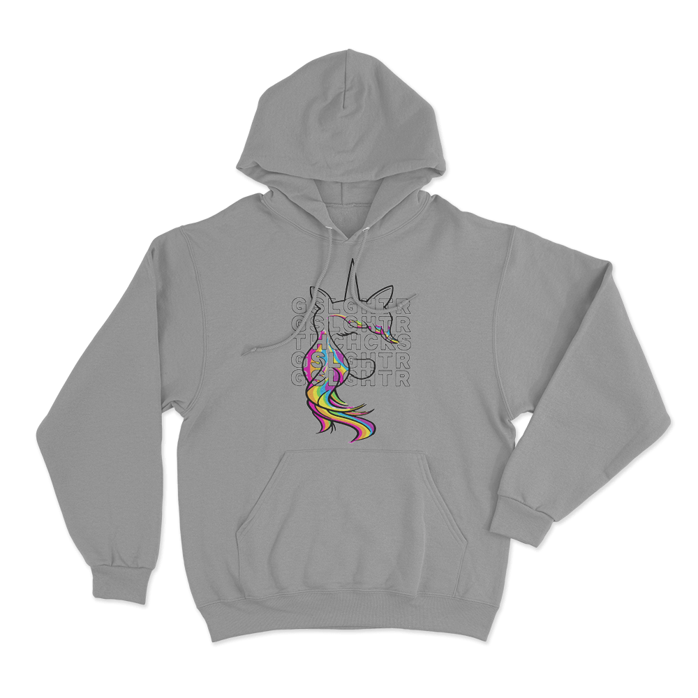 Unicorn Pride Unisex Hoodie Grey Unicorn Pride Unisex Hoodie Grey