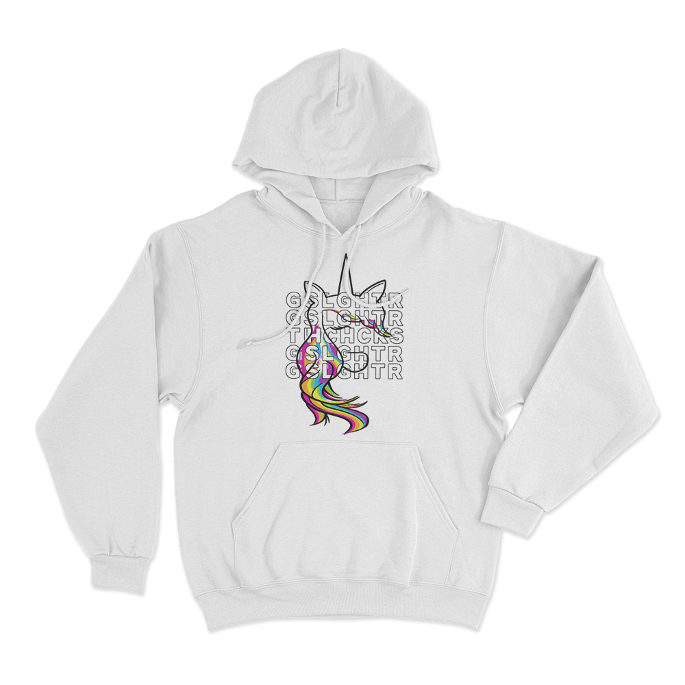 Unicorn Pride Unisex Hoodie White Unicorn Pride Unisex Hoodie White