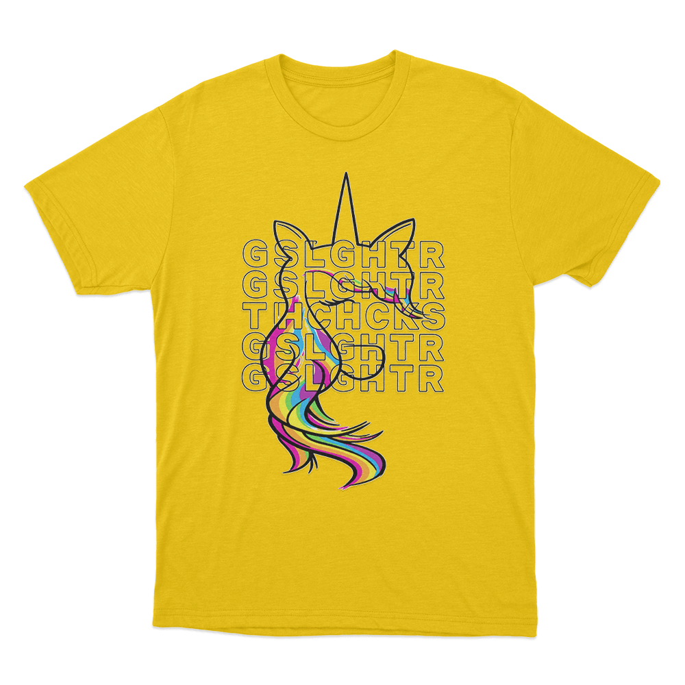 Unicorn Pride Unisex T Shirt Yellow Unicorn Pride Unisex T Shirt Yellow